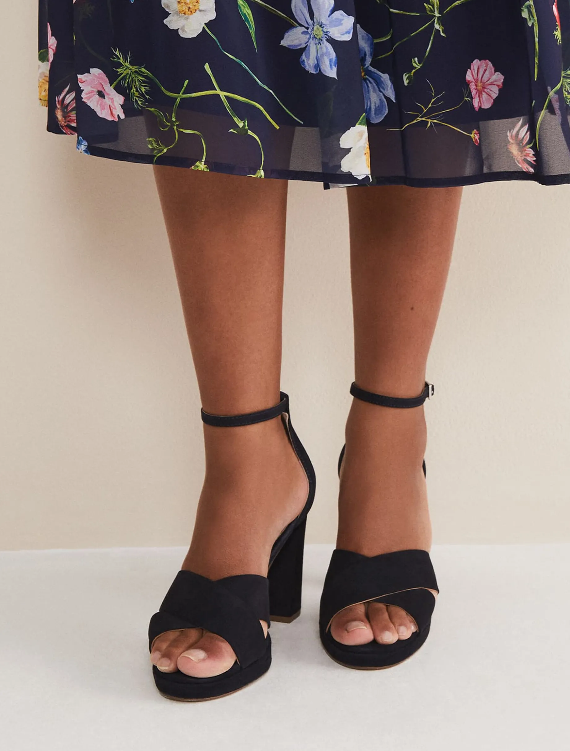 Suede Platform Heels