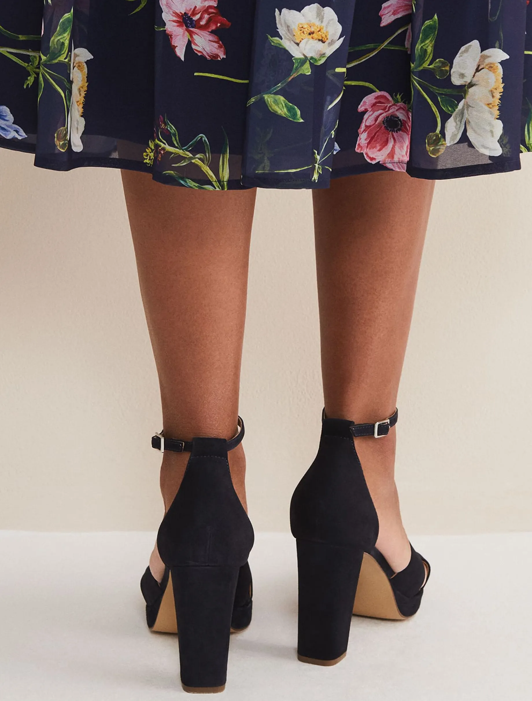 Suede Platform Heels