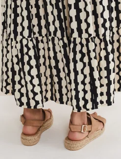 Suede Strap Flat Espadrille Shoe