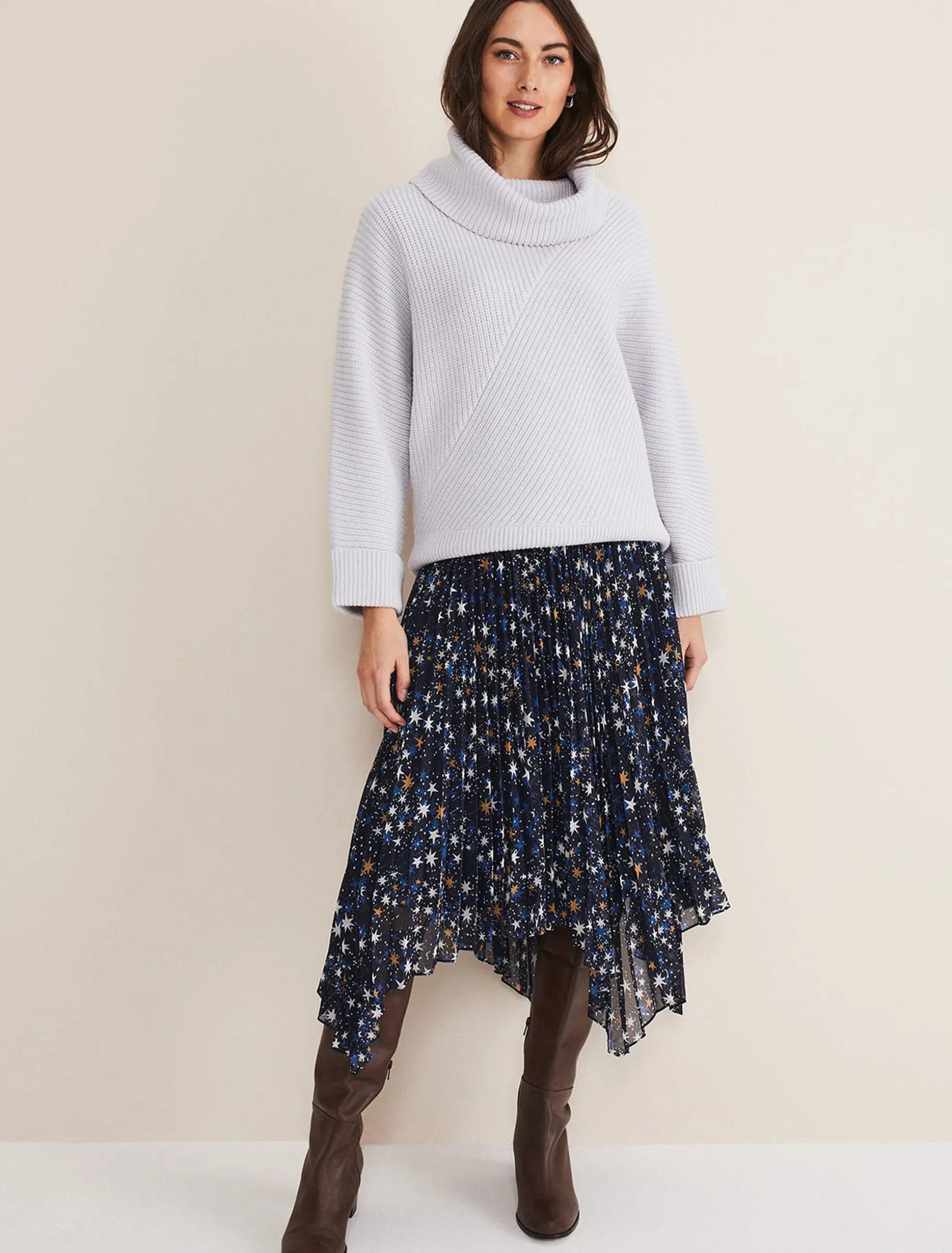 Suri Cowl Neck Knit Jumper