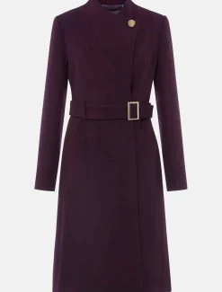 Susie Collarless Wrap Coat