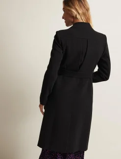 Susie Collarless Wrap Coat