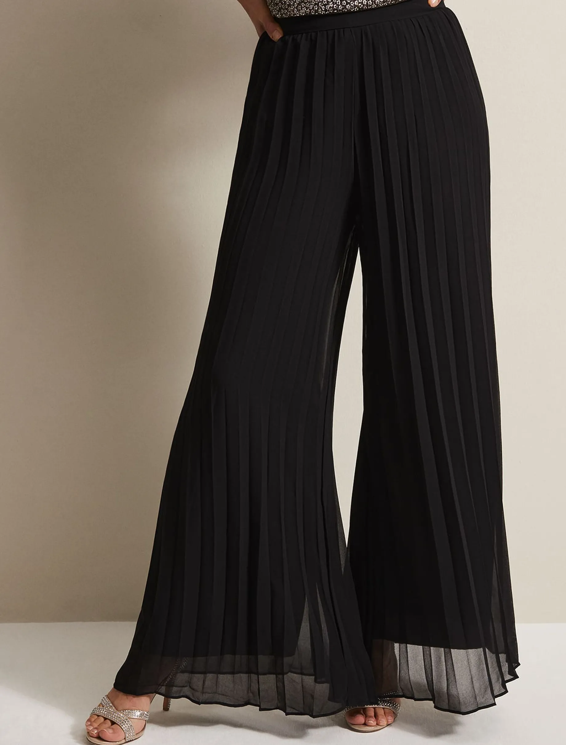Sylvie Pleat Wide Leg Trousers