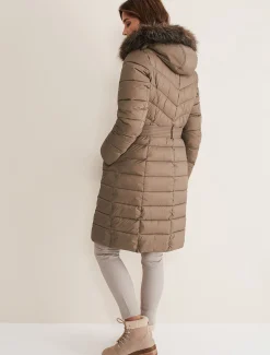 Synthia High Shine Midi Puffer