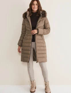 Synthia High Shine Midi Puffer