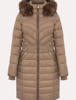 Synthia High Shine Midi Puffer