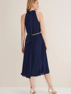 Tabitha Pleated Midi Dress