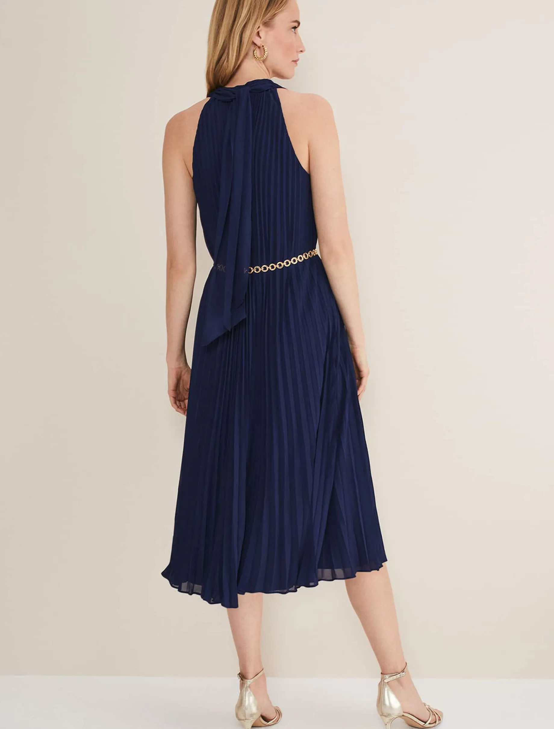 Tabitha Pleated Midi Dress