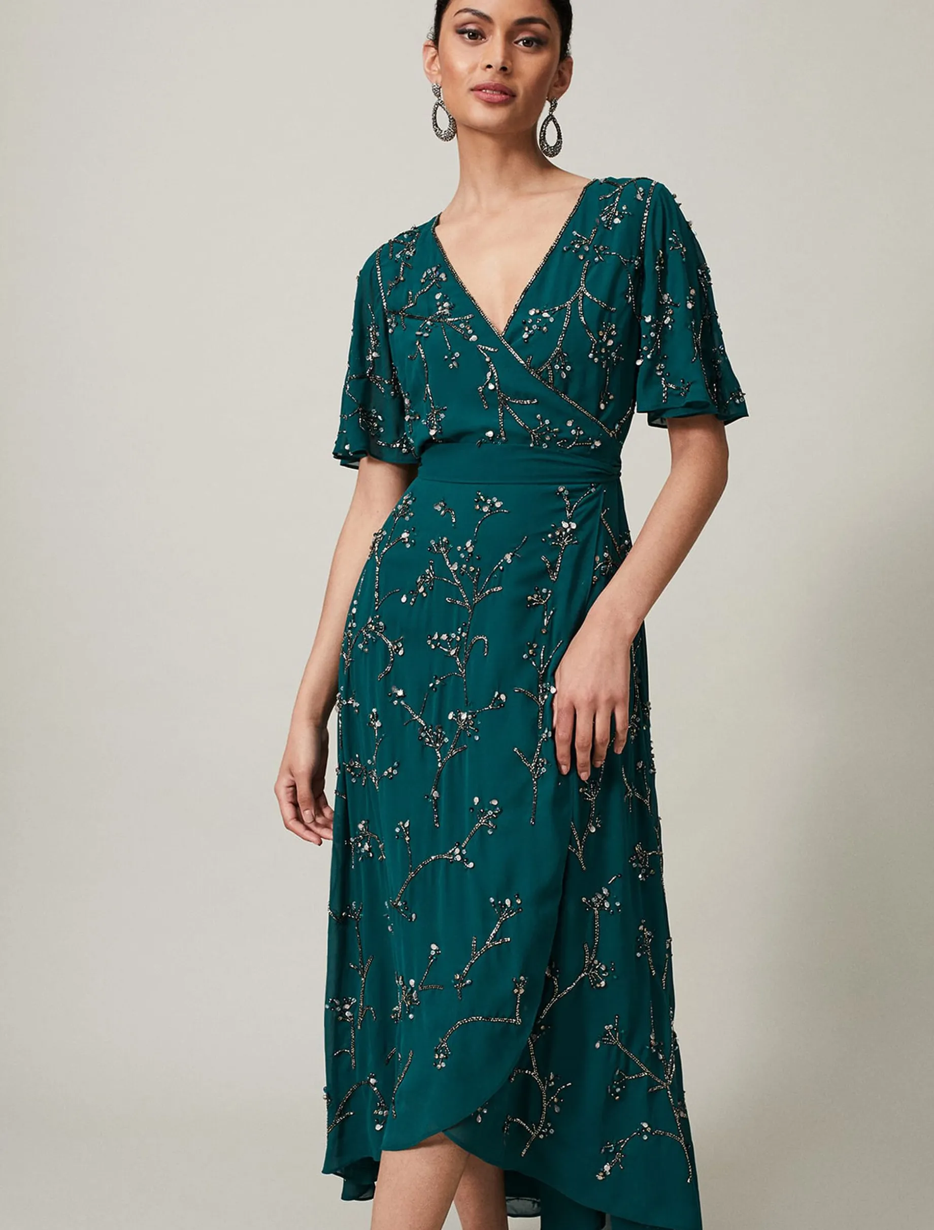 Talia Beaded Midaxi Dress