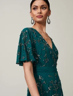 Talia Beaded Midaxi Dress