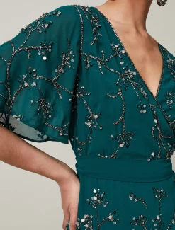 Talia Beaded Midaxi Dress
