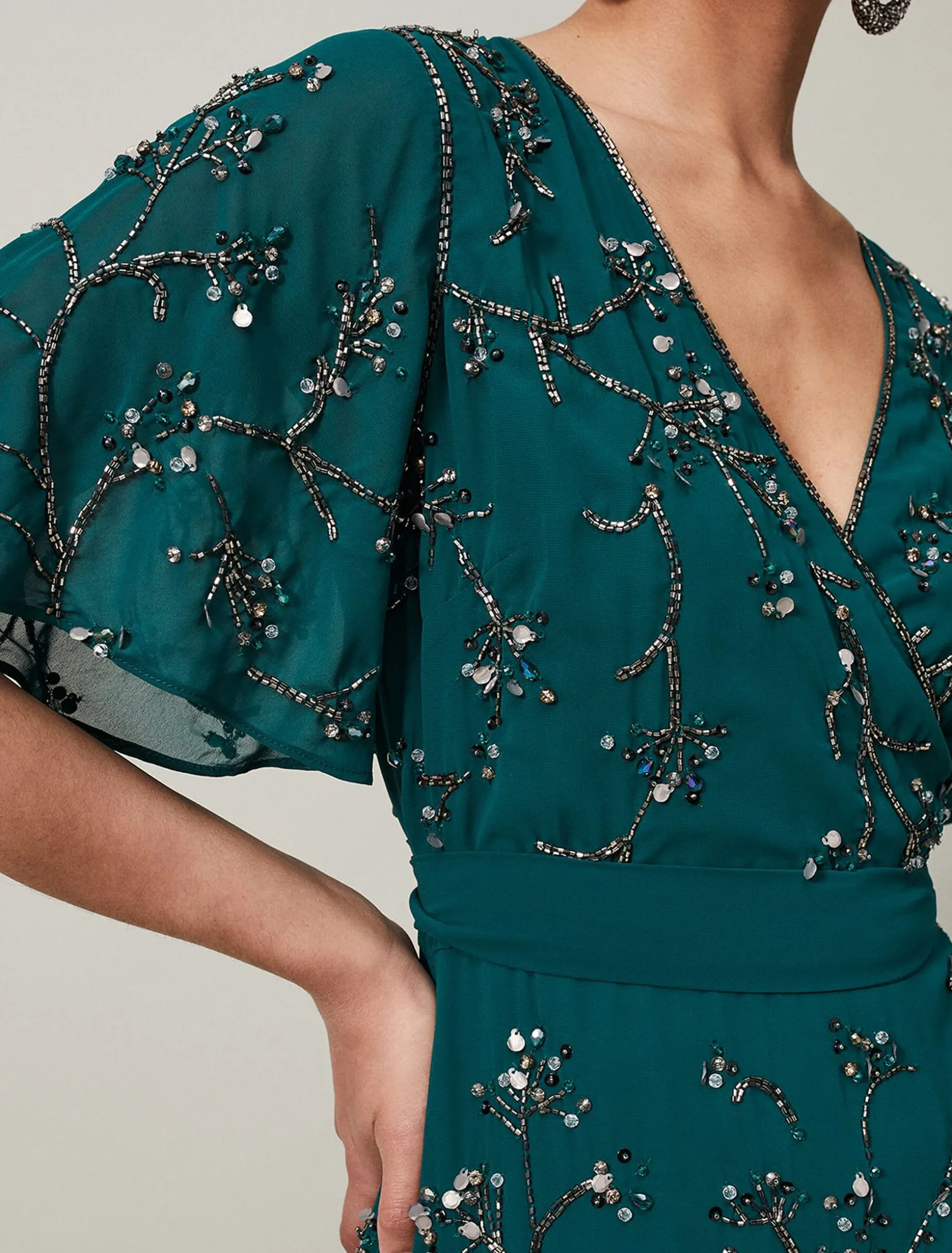 Talia Beaded Midaxi Dress