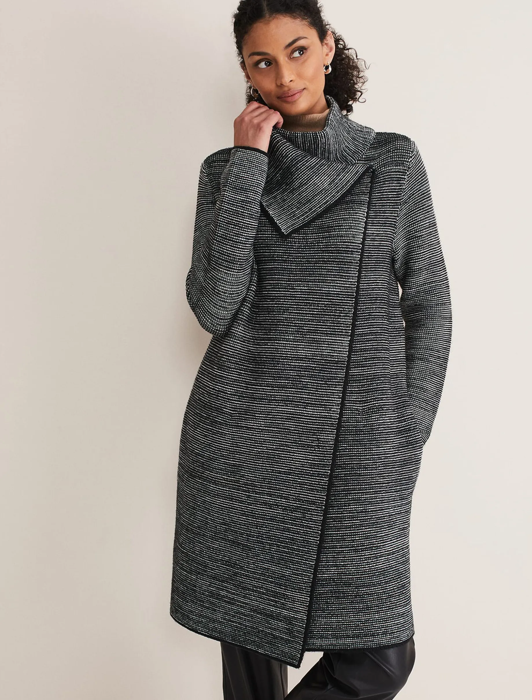 Talia Tweed Knit Coat
