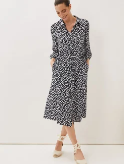 Tana Leaf Midi Dress