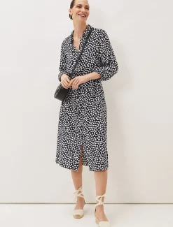 Tana Leaf Midi Dress