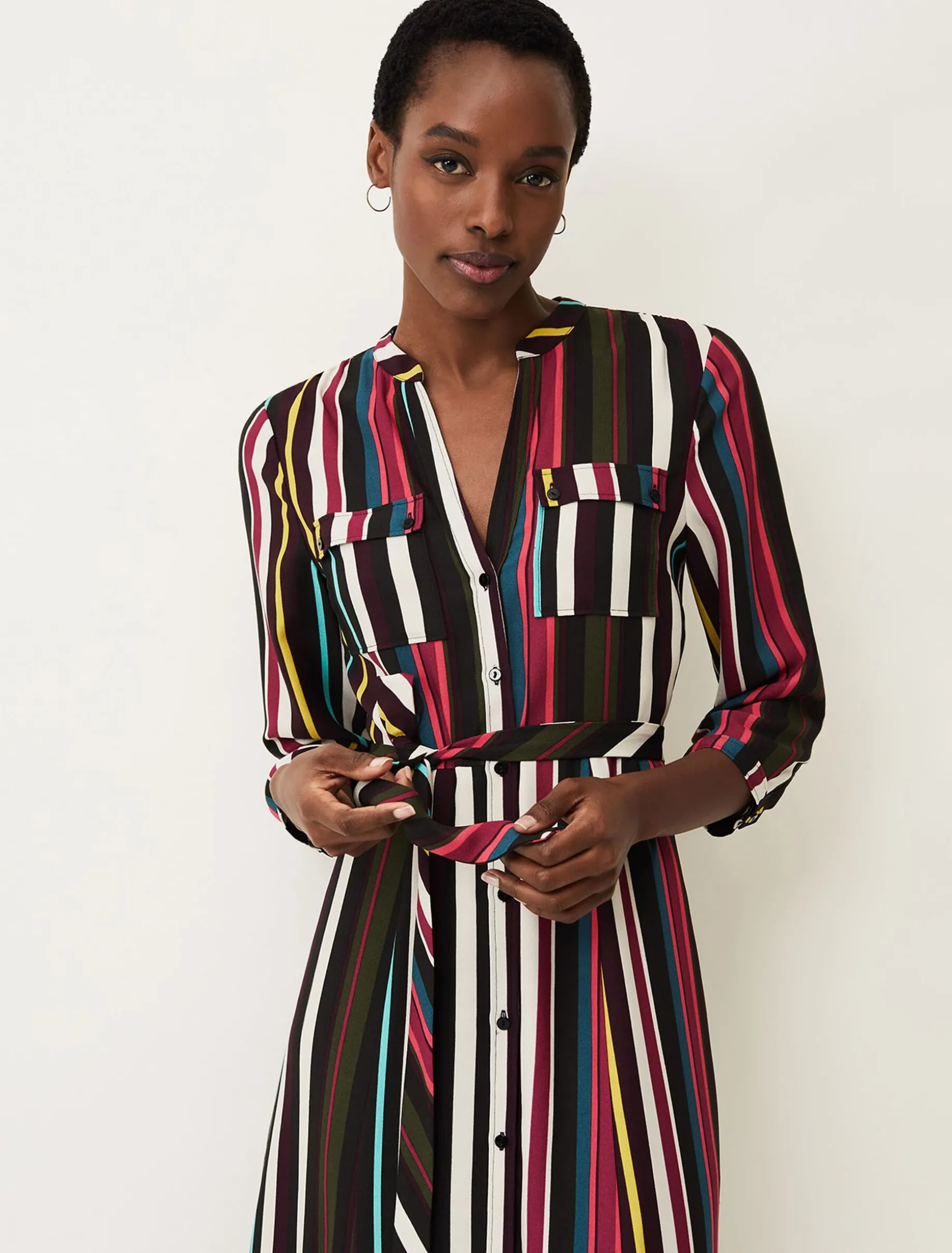 Tania Stripe Shirt Dress