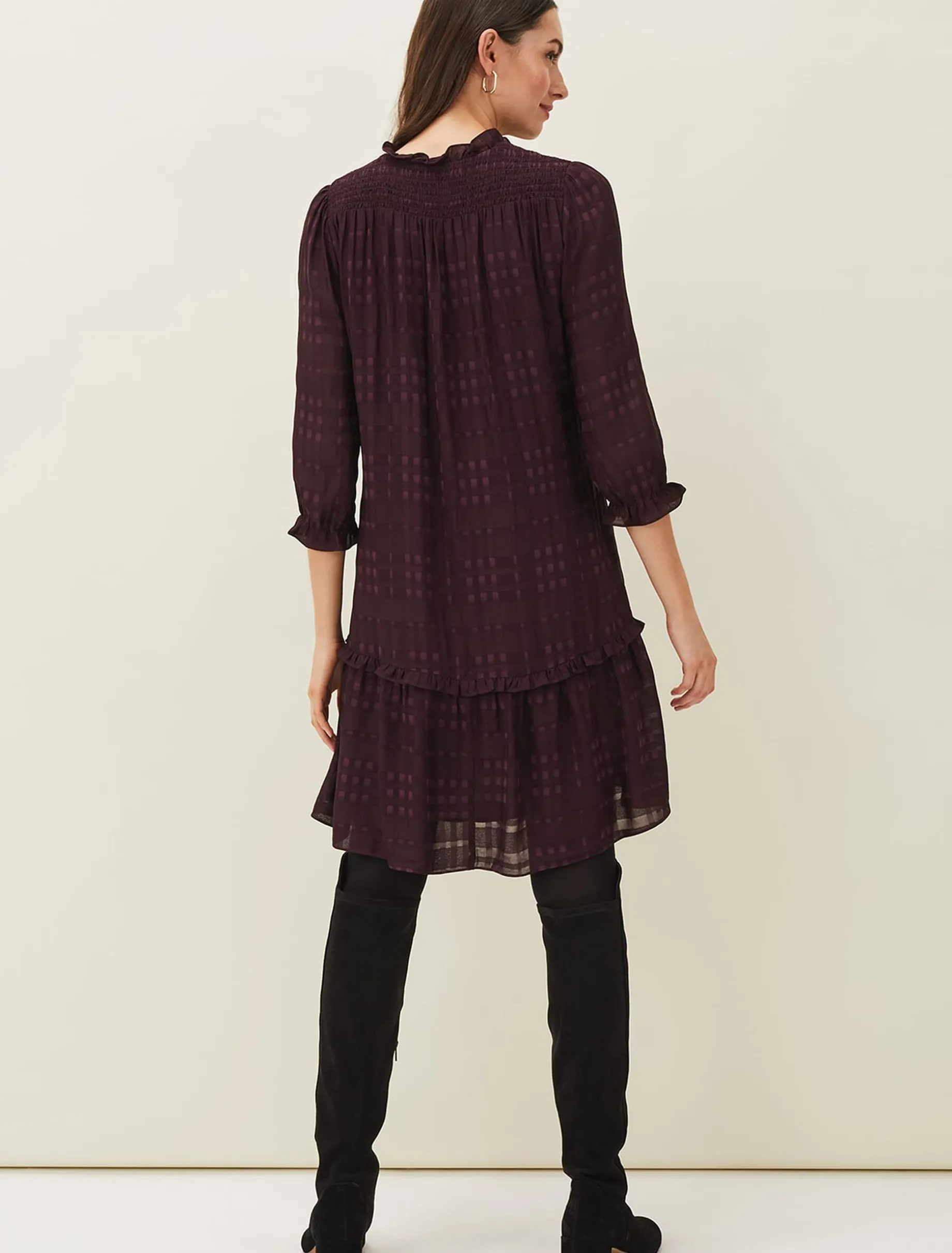 Tansy Ruffle Swing Dress