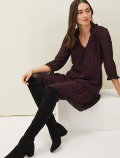 Tansy Ruffle Swing Dress
