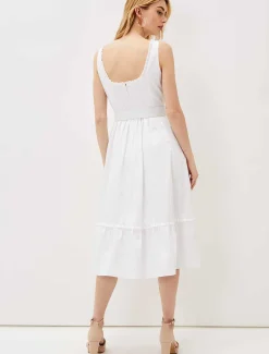 Tanya Cotton Belted Midaxi Dress