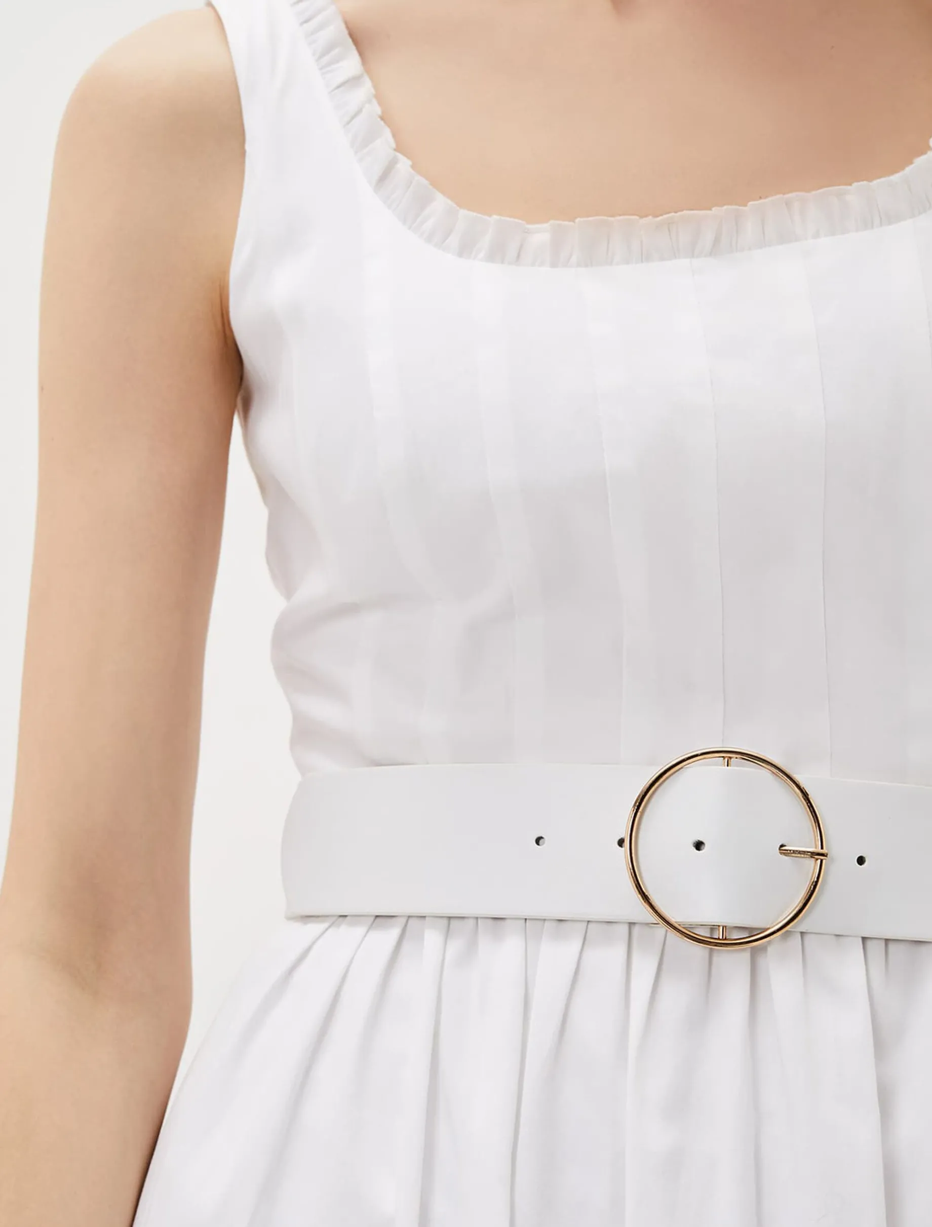 Tanya Cotton Belted Midaxi Dress