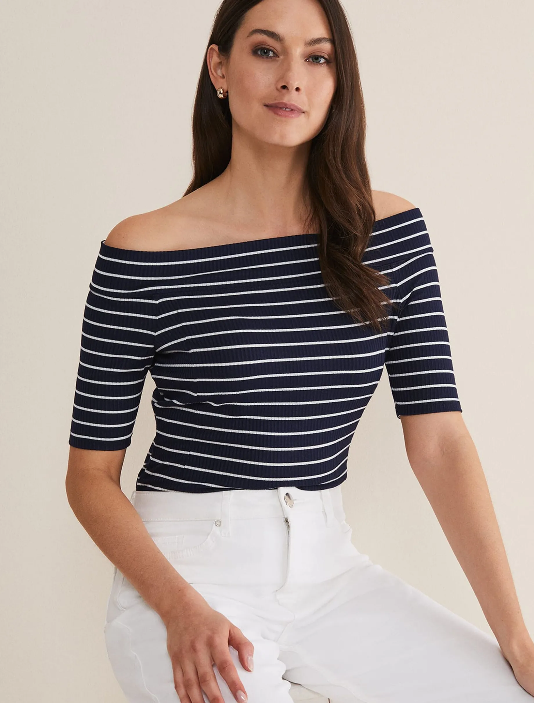 Taylah Striped Bandeau Top