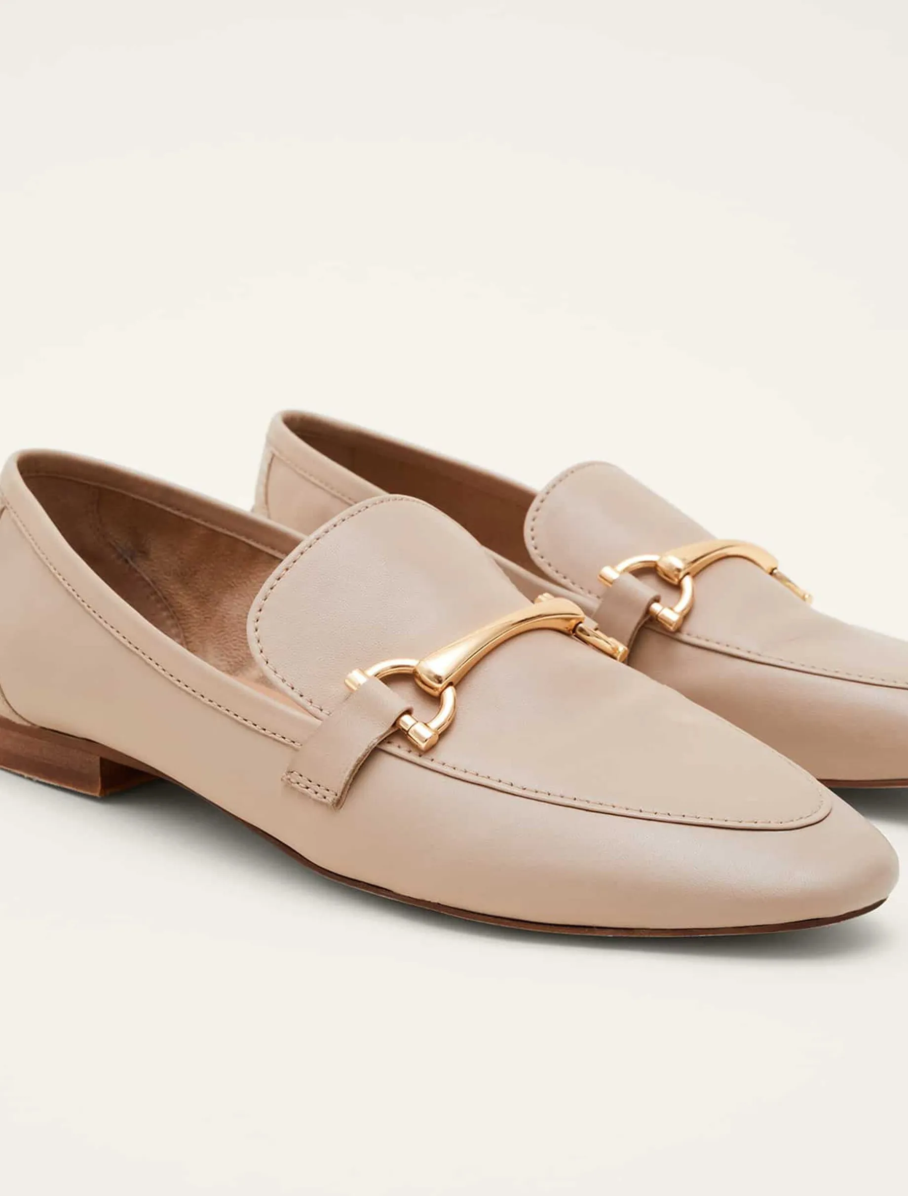 T-Bar Leather Loafers
