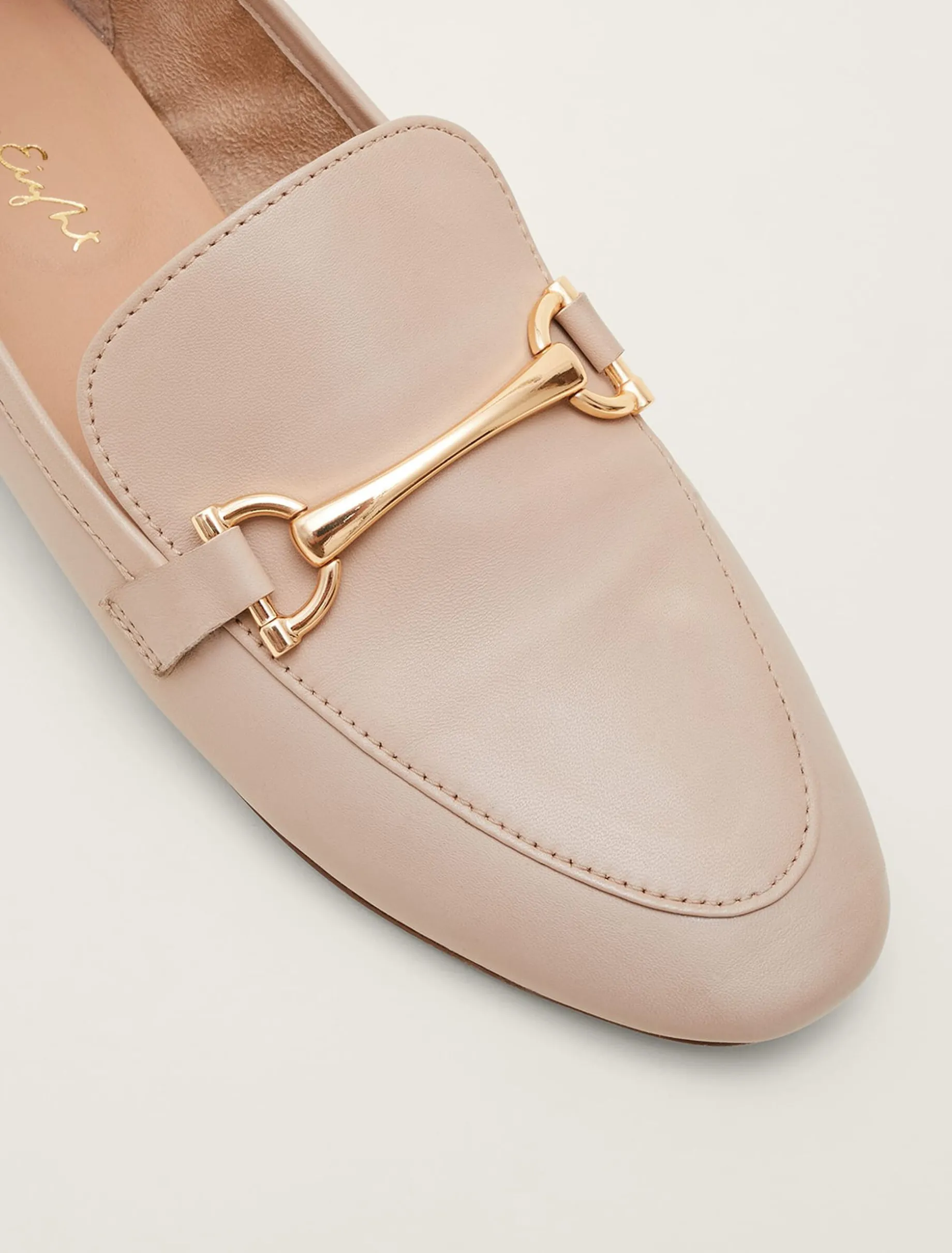 T-Bar Leather Loafers