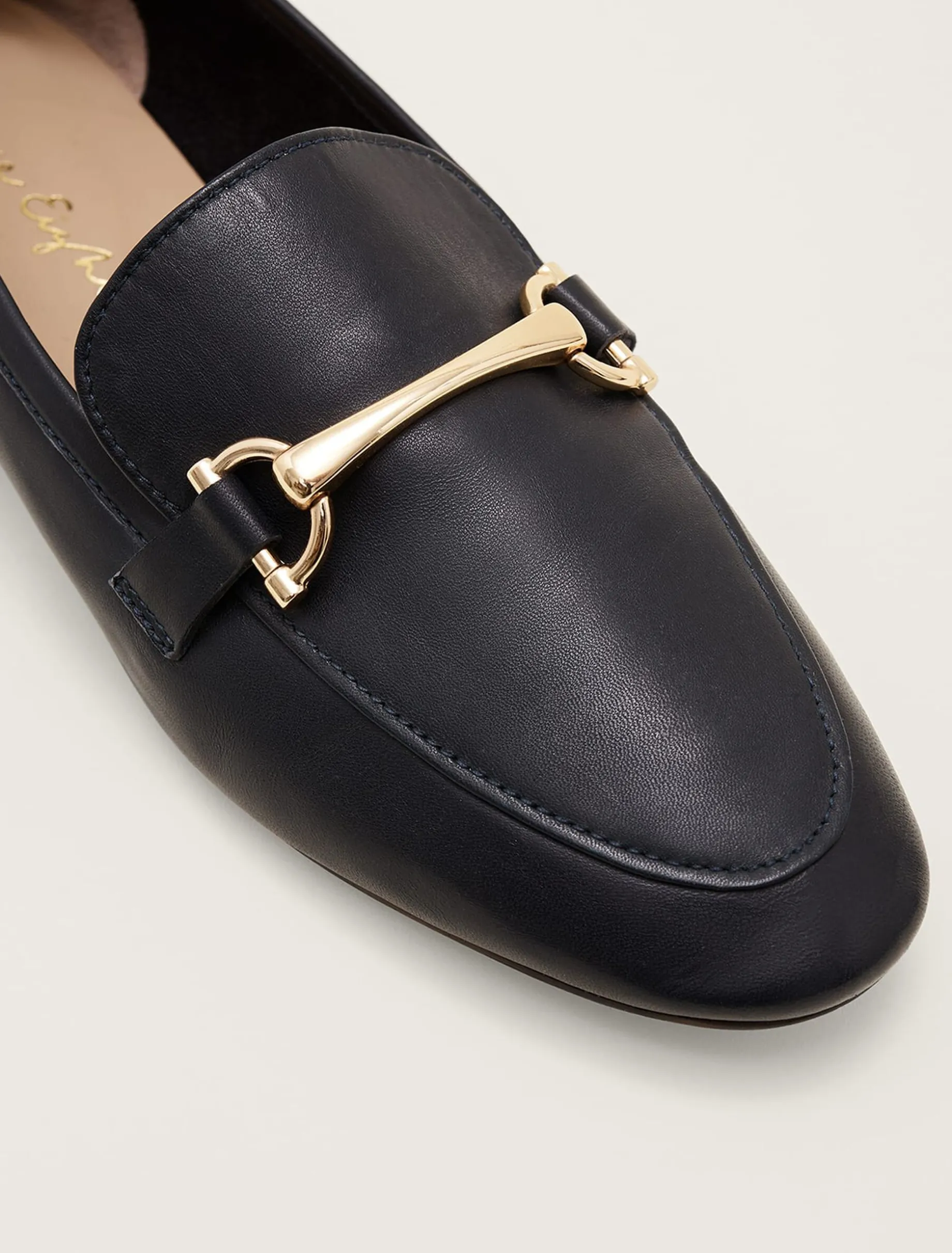 T-Bar Leather Loafers