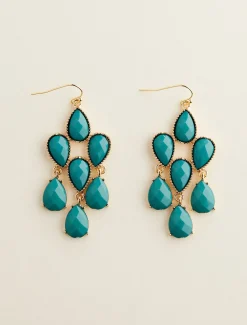 Teadrop Stone Drop Earring