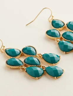 Teadrop Stone Drop Earring
