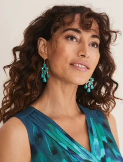 Teadrop Stone Drop Earring