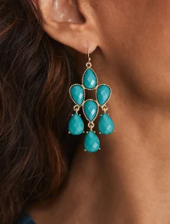 Teadrop Stone Drop Earring