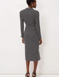 Teigan Abstract Print Midi Dress