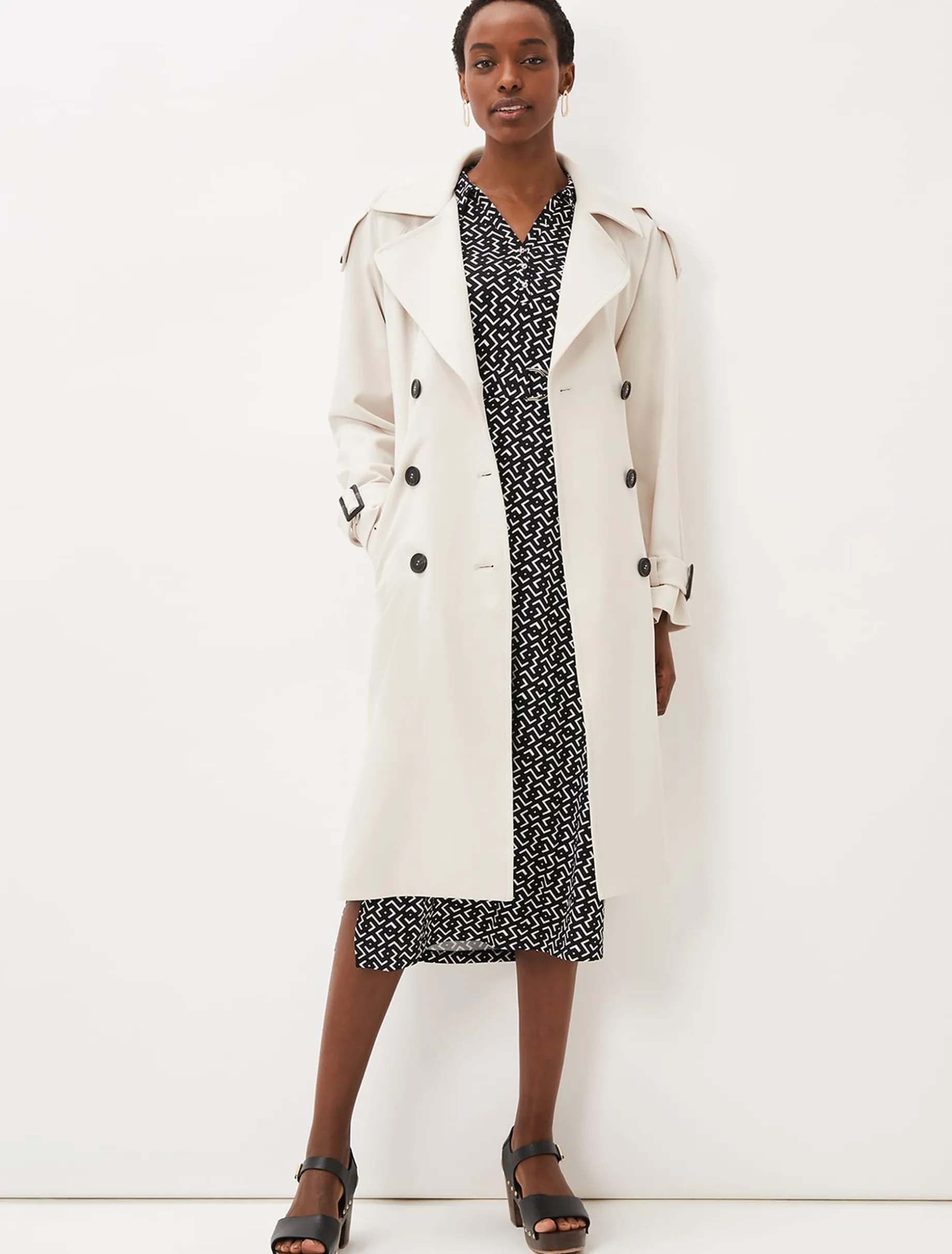 Teigan Abstract Print Midi Dress