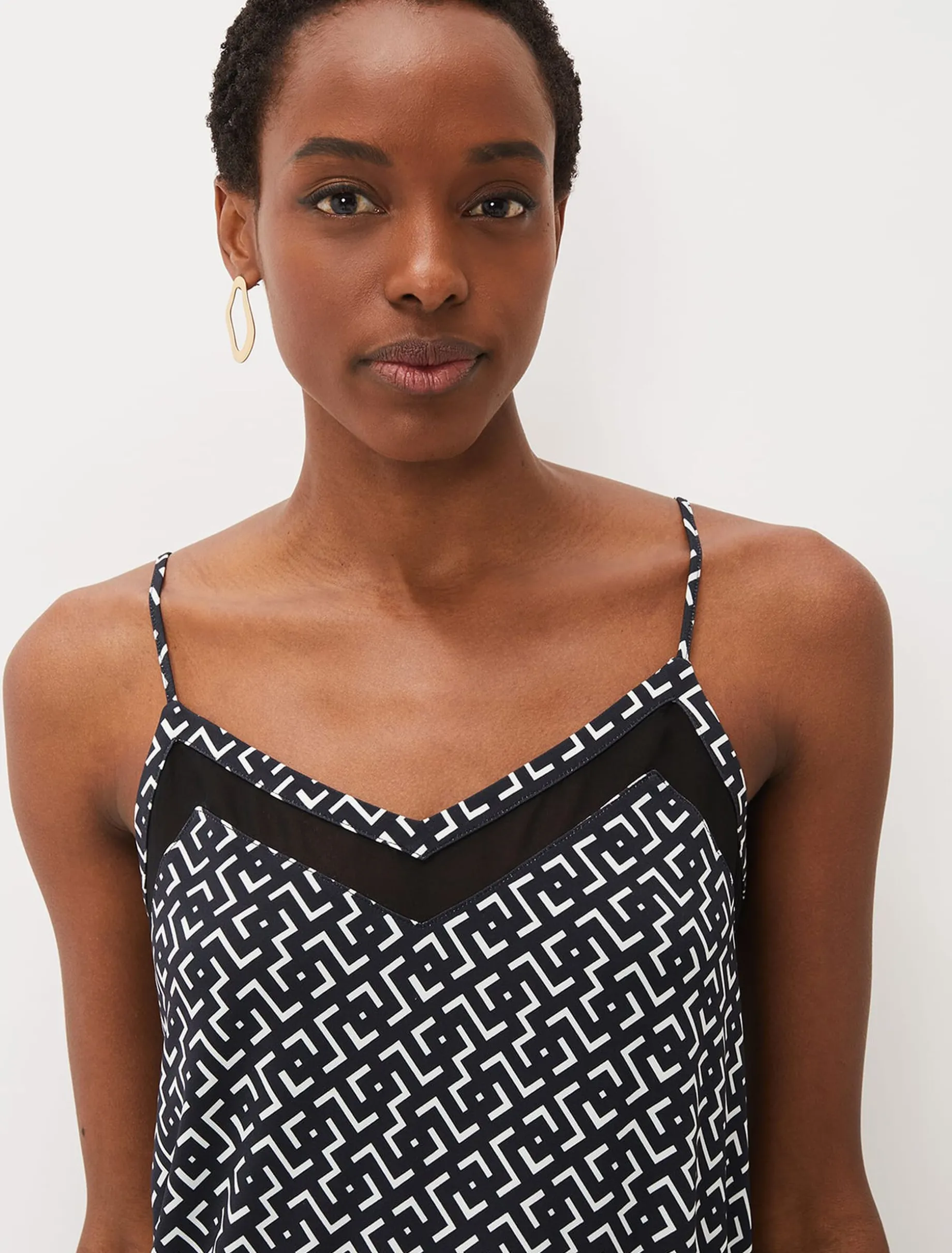 Teigan Jersey Chiffon Insert Camisole