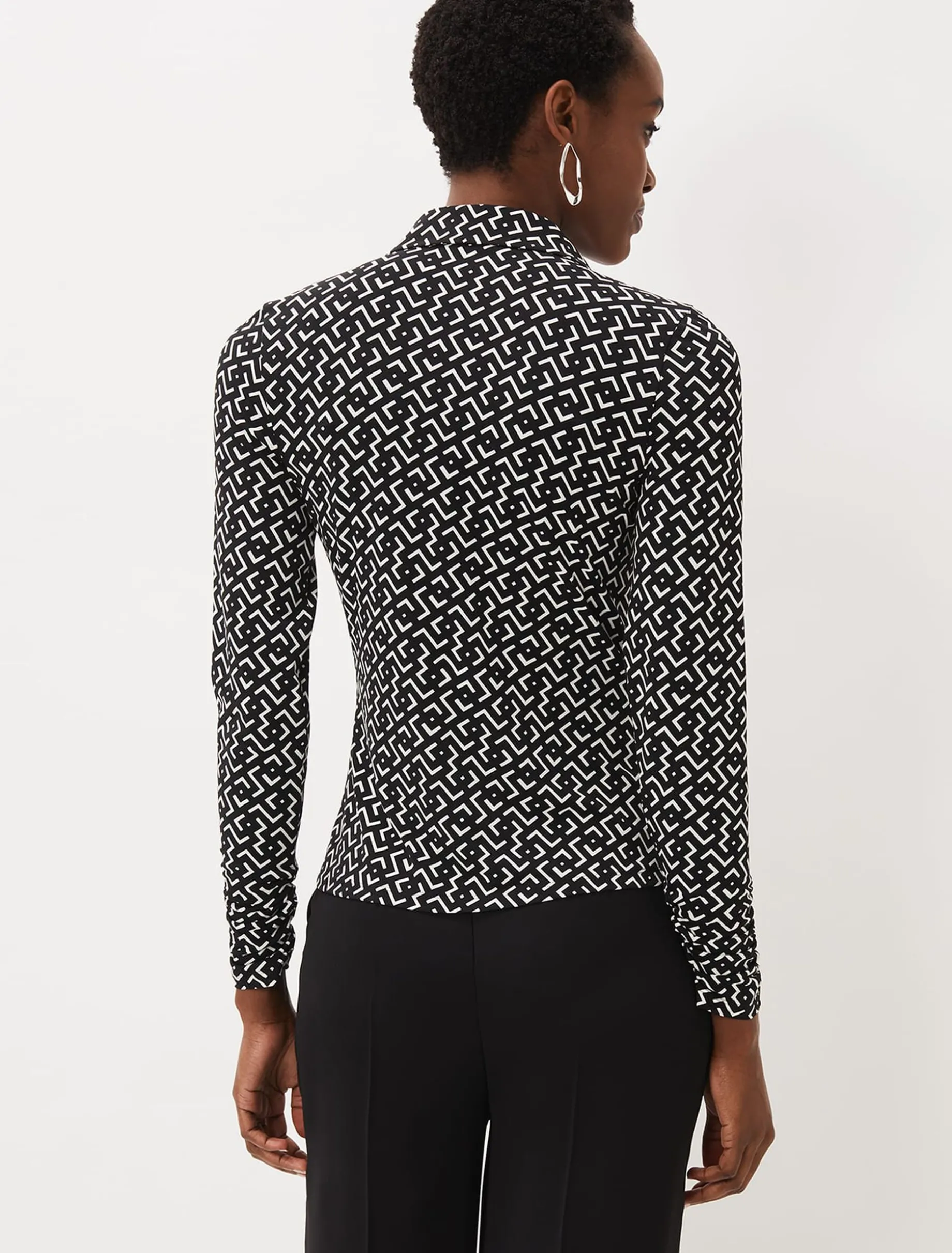 Teigan Jersey Popper Front Shirt