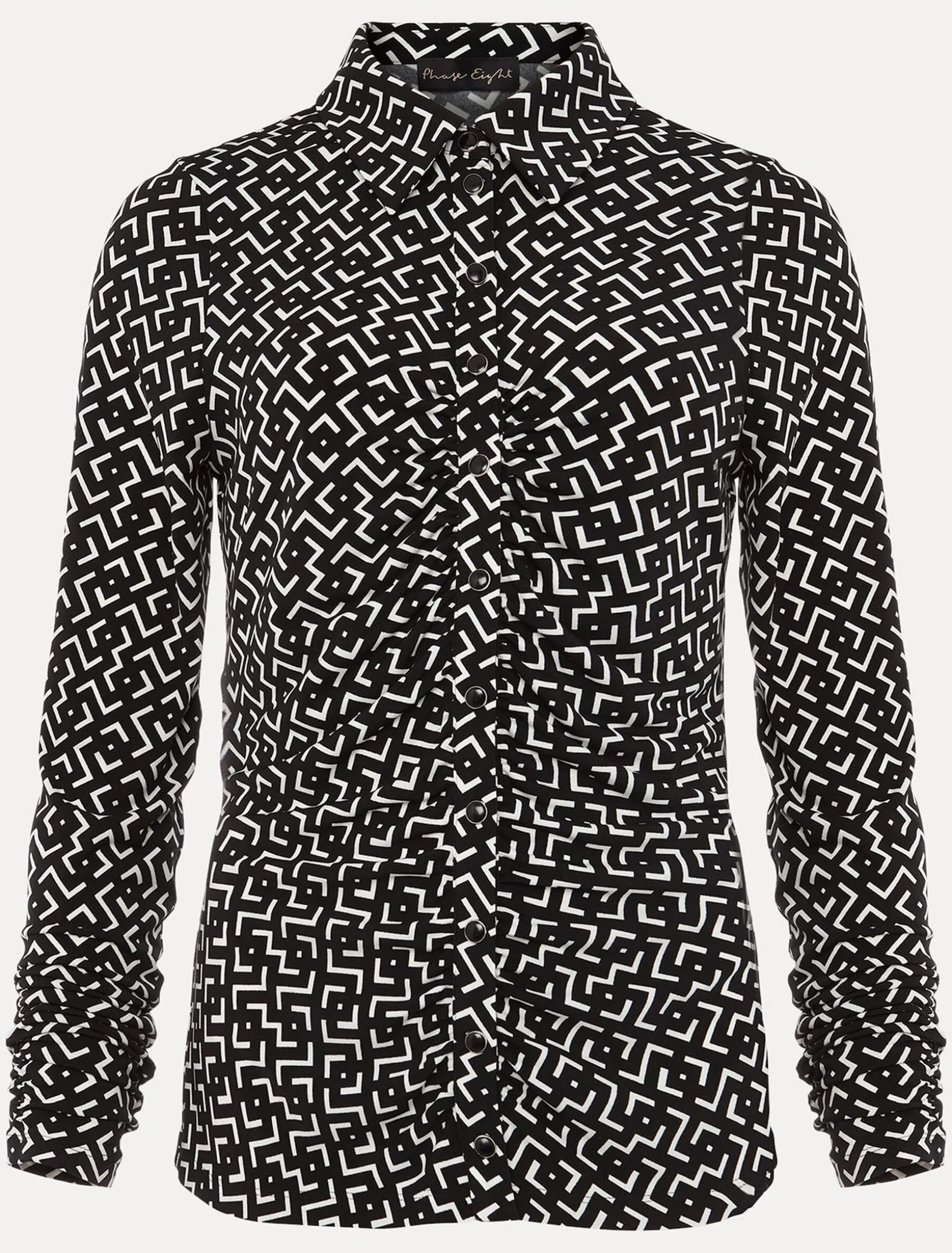 Teigan Jersey Popper Front Shirt