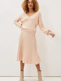 Teodora Pleat Knit Co-Ord Skirt