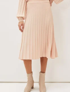 Teodora Pleat Knit Co-Ord Skirt