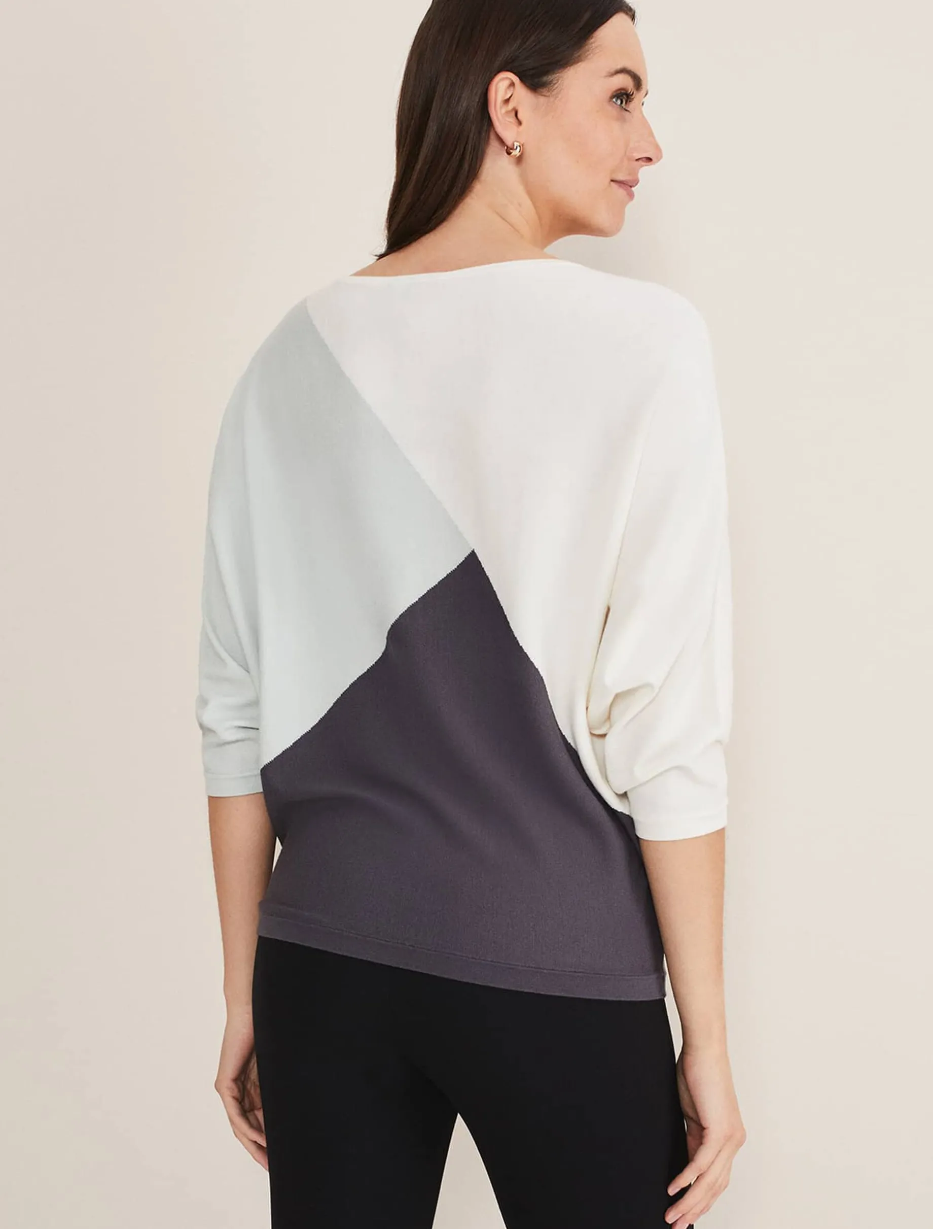 Tessa Colour Block Button Knit