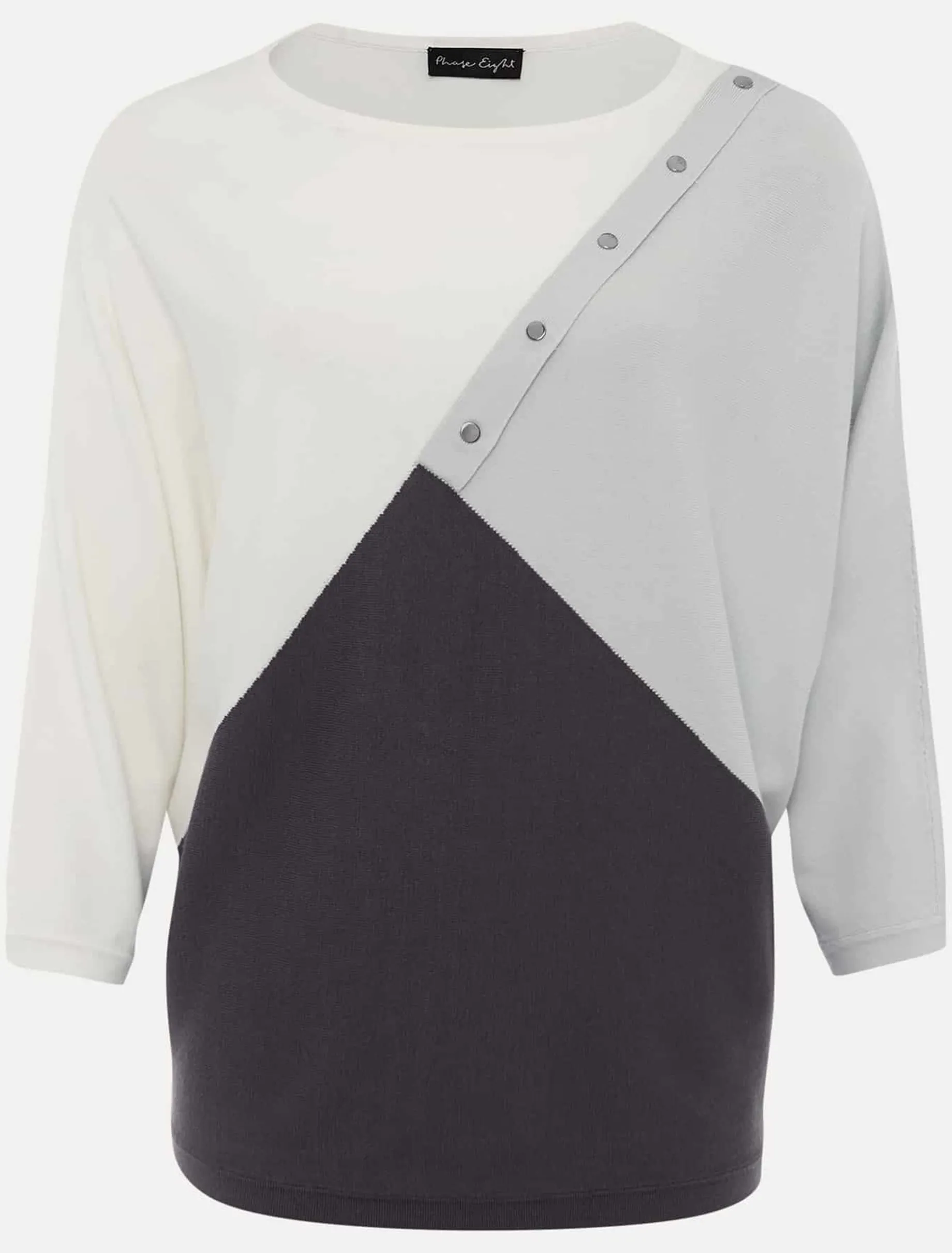 Tessa Colour Block Button Knit