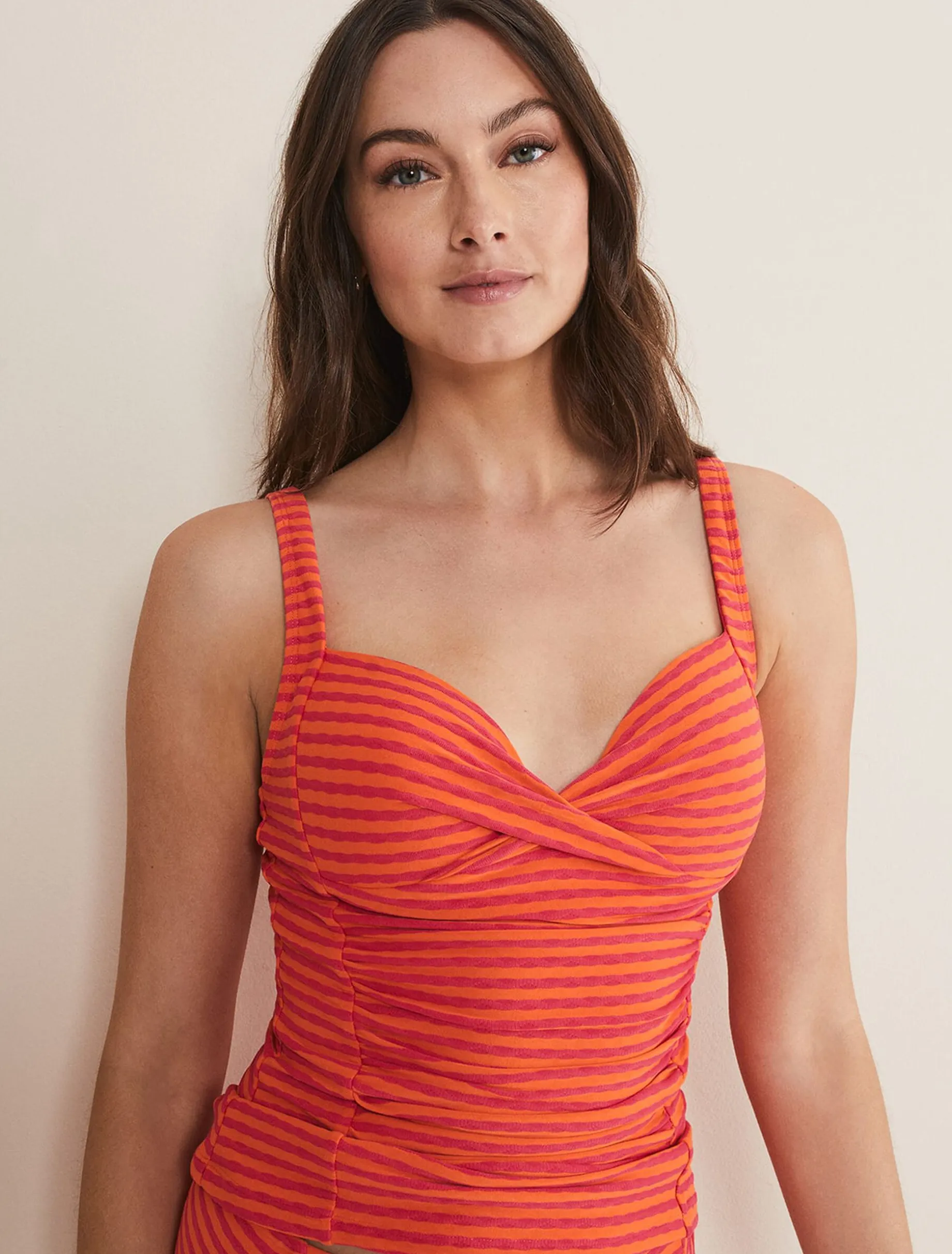 Thea Striped Tankini Top