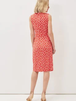 Tia Spot Midi Dress