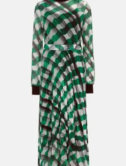 Tiffany Check Mesh Dress