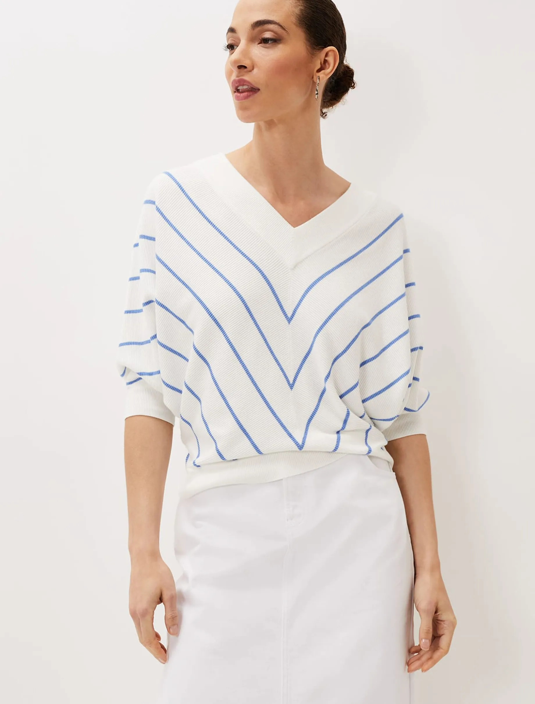 Tori Textured Stripe Knit Jumper