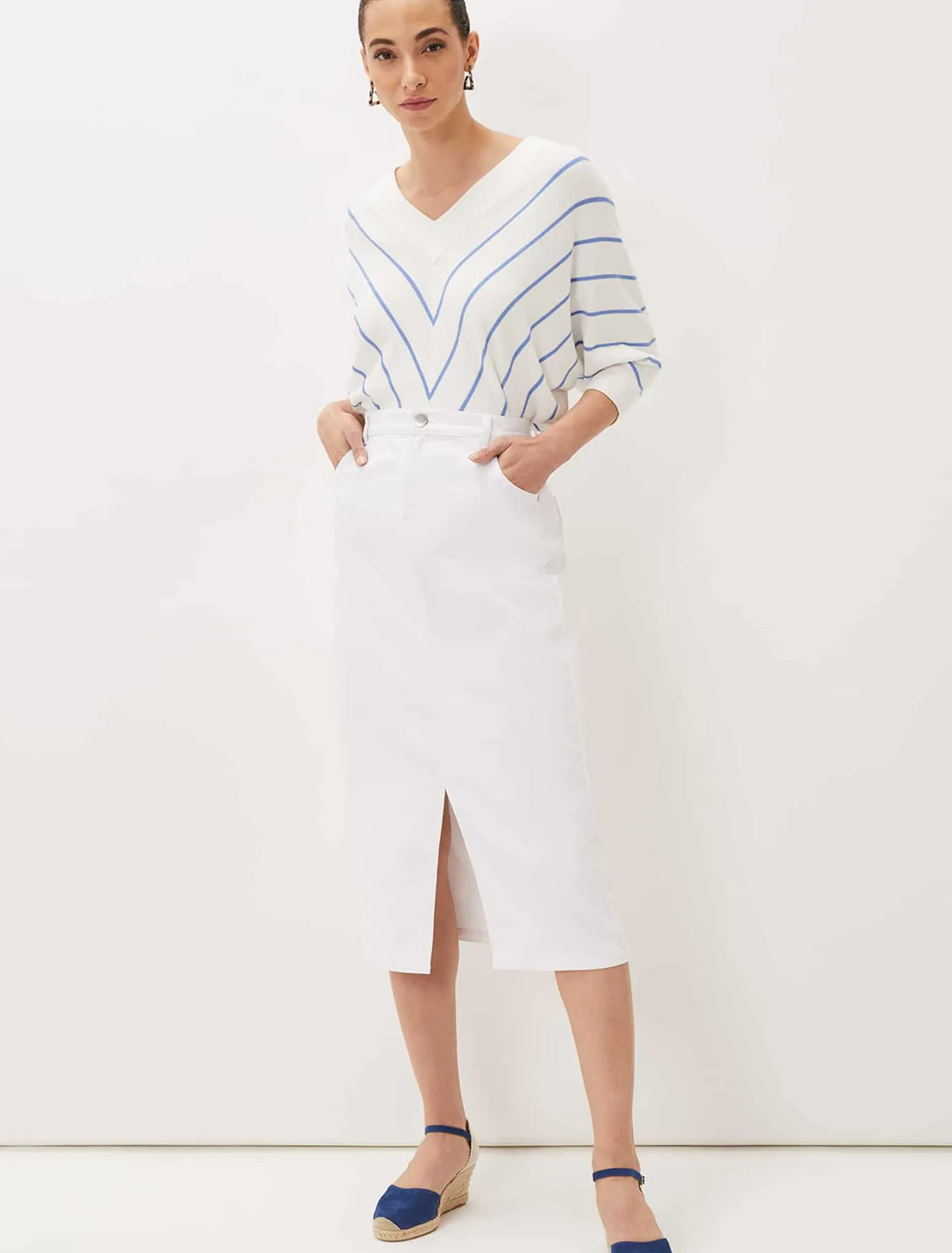 Tori Textured Stripe Knit Jumper