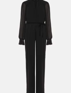 Una Velvet Trim Jumpsuit