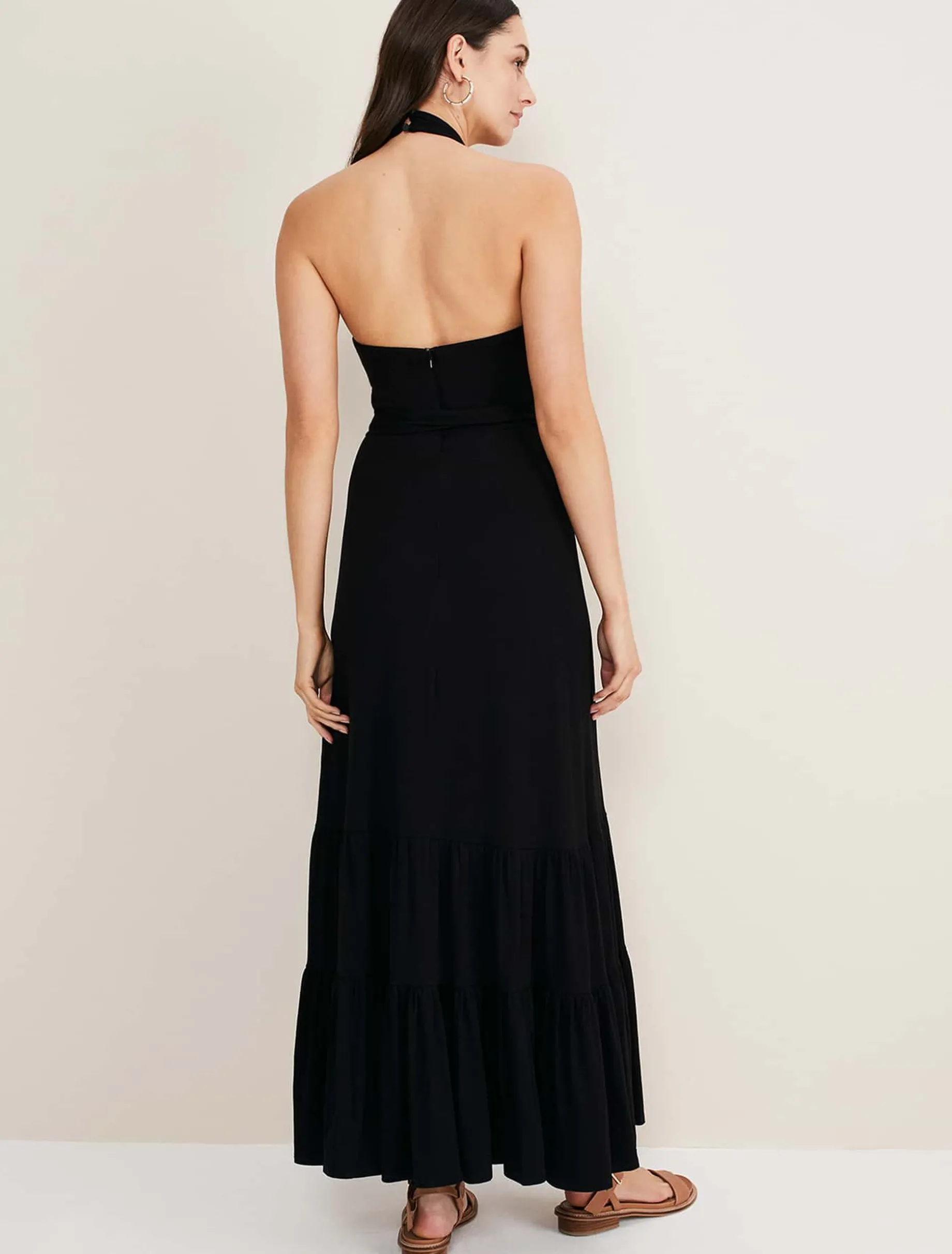 Valeria Jersey Halter Neck Dress
