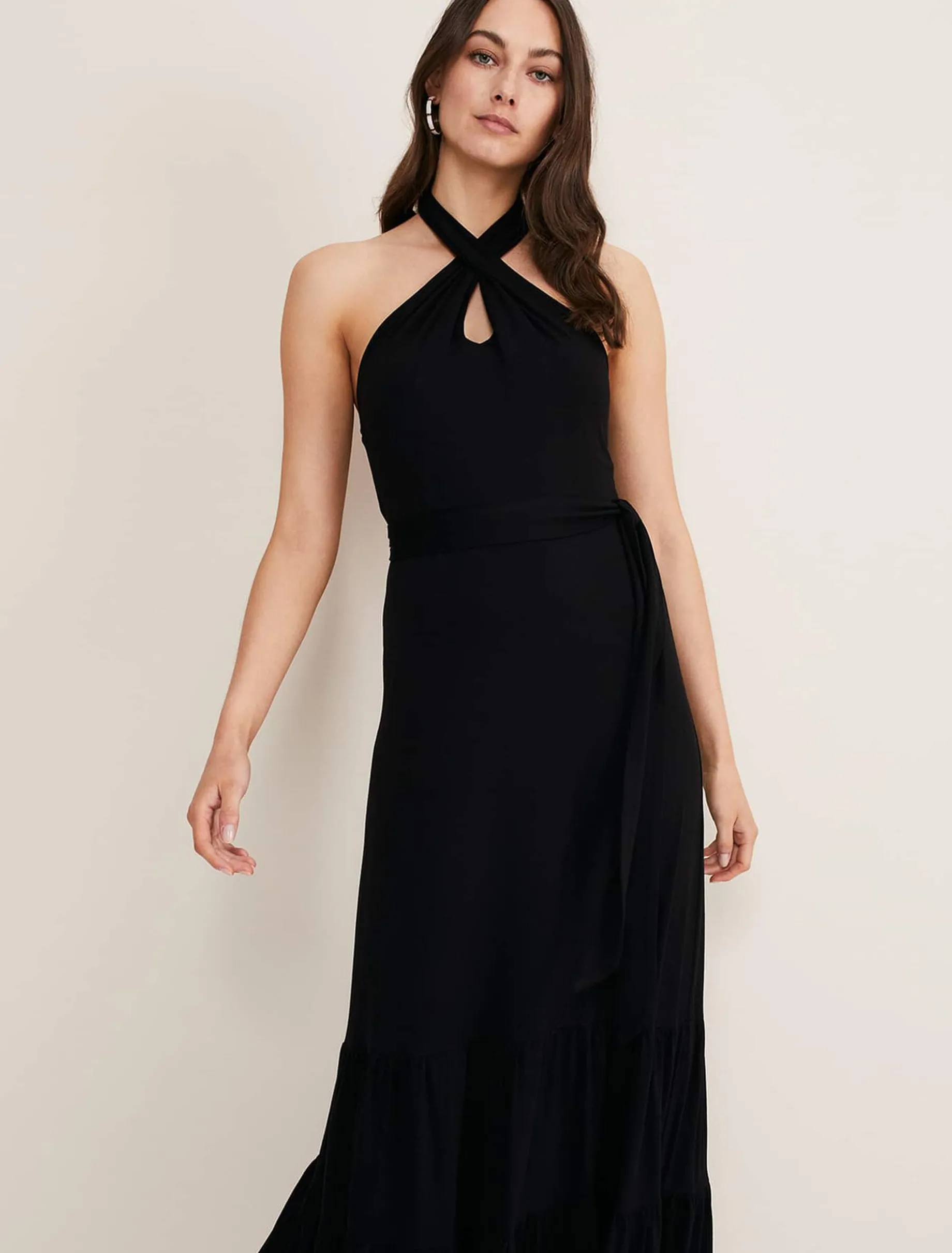 Valeria Jersey Halter Neck Dress