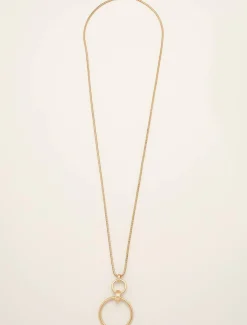 Vallie Matte Hoop Pendant